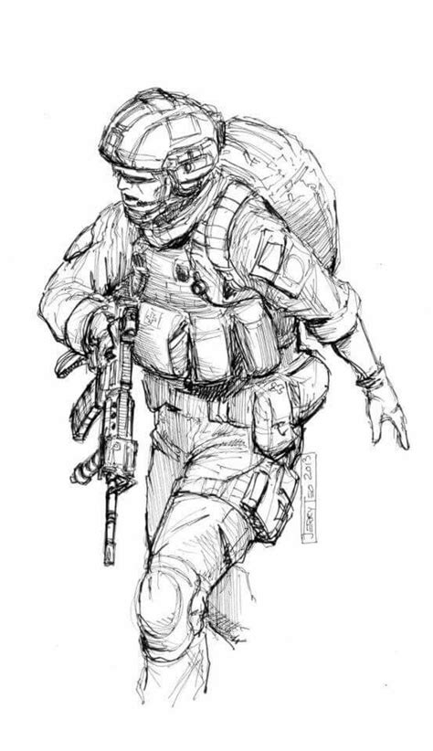 Pin By Nemera On Tactical Drawings Military Drawings Soldier