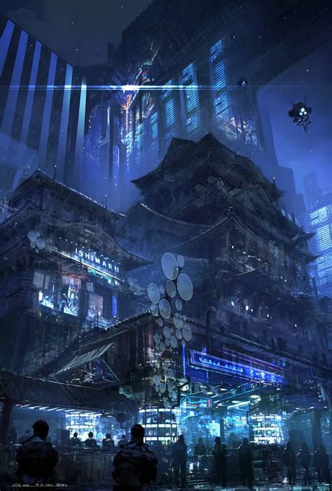 The Work Of Master Concept Artist Feng Zhu Futuristic City Cyberpunk