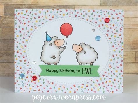 Happy Birthday To Ewe Birthday Card Drawing Sheep Cards Birthday