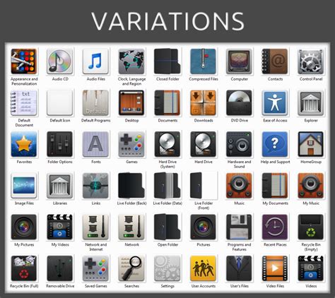 Variations Icon Pack Installer For Windows 7 By Ultimatedesktops On