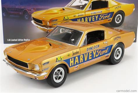 Acme Models A1801851 Scale 118 Ford Usa Mustang Afx Coupe N 0 Harvey Ford 1965 Dyno Don