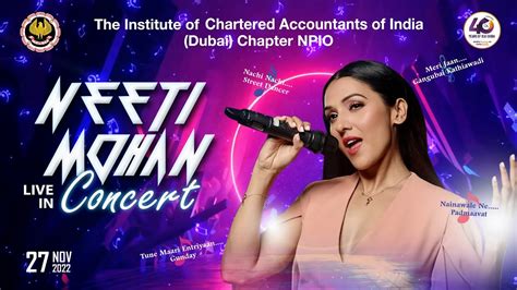 Neeti Mohan Live In Concert Aic 2022 Youtube