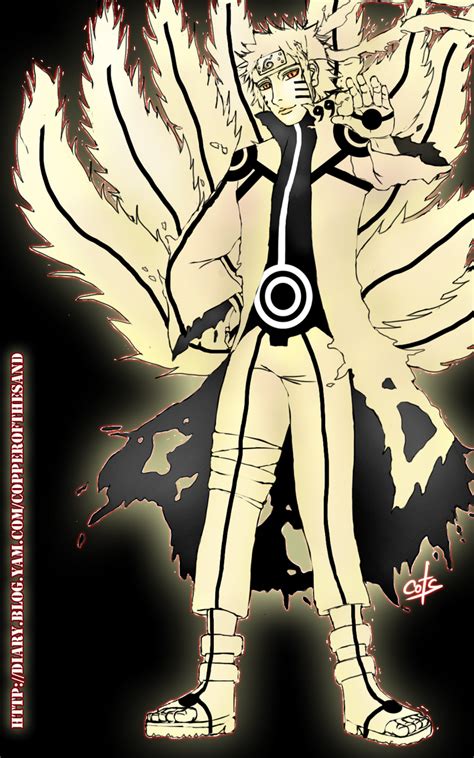Mighty Nine Tailed Mode Naruto By Deathinmind On Deviantart