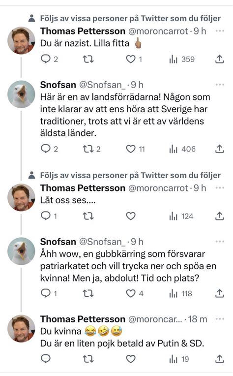Snofsan On Twitter Det Här är Thomas Pettersson Moroncarrot Thomas