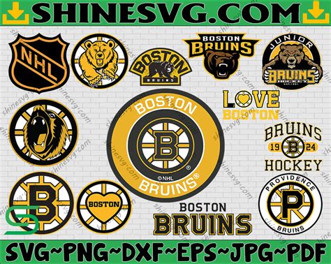 Bundle 13 Files Boston Bruins Hockey Team Svg Boston Bruins Svg Nhl