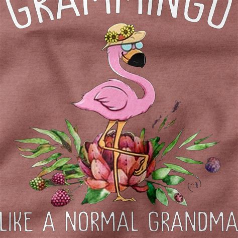 Cute Grandma Shirt Grandmother T Shirt Flamingo Grammingo Etsy