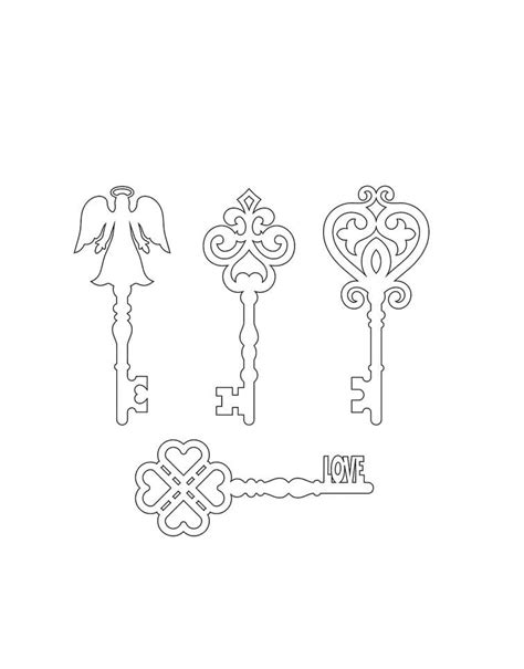 Heart Key Coloring Page Free Printable Coloring Pages For Kids