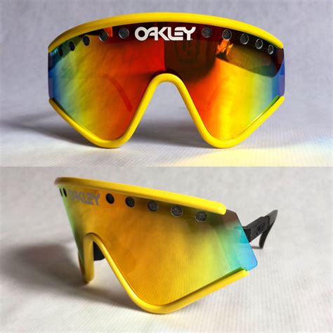 oakley factory pilot eyeshade 1987 vintage sunglasses full set etsy de sonnenbrille brille