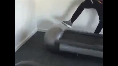 A Ball Gets Caught Under Treadmill Youtube