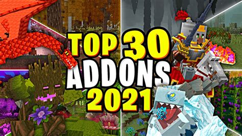 Top 30 Addons 2021 Para Minecraft Bedrock Mcpe Minecraft Pe Youtube
