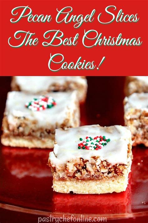 So just chose your favorite christmas dessert recipe and enjoy your sweet and delicious holiday. These pecan slices or angel slices are from an older copy of Joy of Cooking. Thes… | Dessert ...