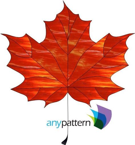 Free Stained Glass Maple Leaf Pattern Glass Designs