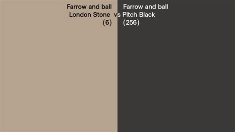 Farrow And Ball London Stone Vs Pitch Black Side By Side Comparison