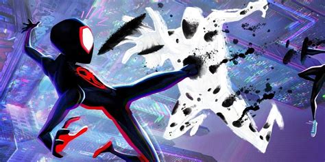 Miles Morales Confronts Spot In Spider Man Across The Spider Verse