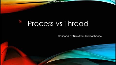Difference Between Process And Thread Process Vs Thread Youtube