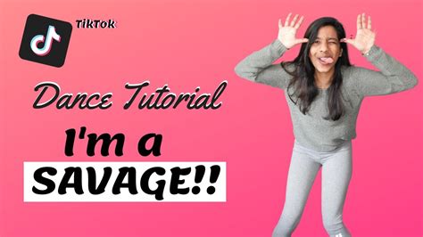 i m a savage tiktok dance tutorial easy to learn 😎 youtube