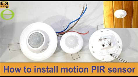 How To Install A Passive Infra Red Motion Sensor In A Ceiling Pir