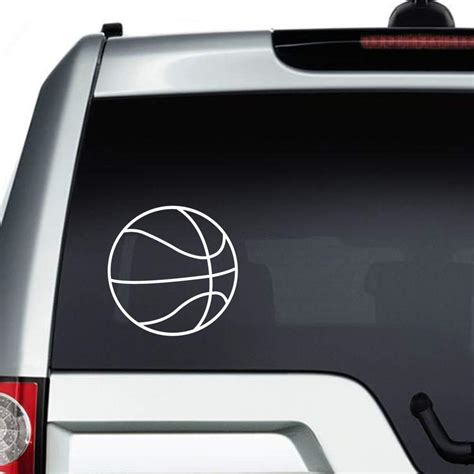 Basketball Vinyl Decal Sticker Hoops Ball B Ball Sports Die