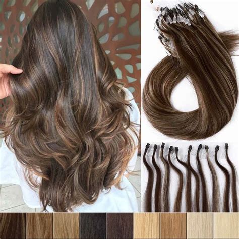 Sego Micro Loop Human Hair Extensions Strands Invisible Micro Ring