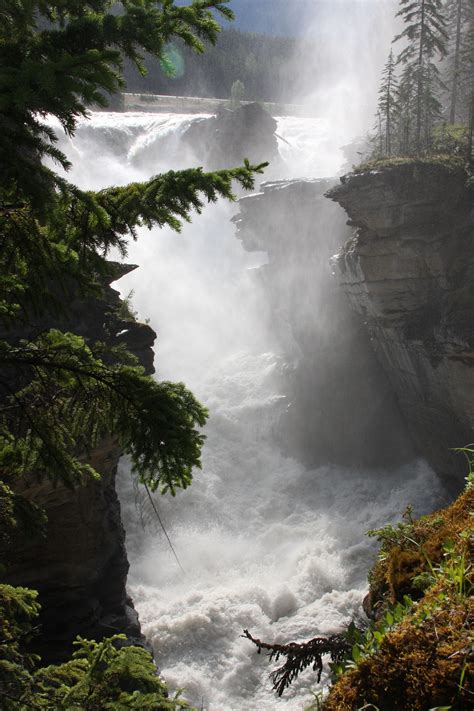 Athabasca Falls Along The Icefields Parkway Jasper National Park