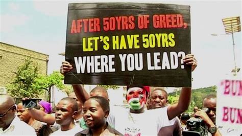 Protest Over Greedy Politicians Pay In Nairobi Kenya Bbc News