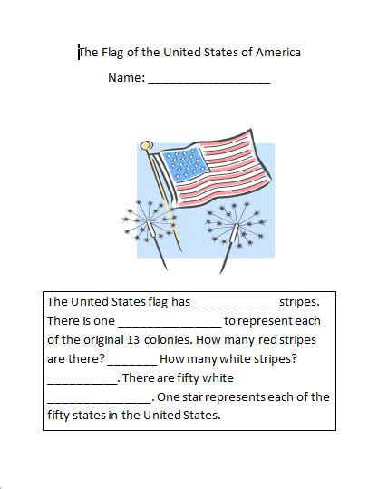 Abcs And Universities The American Flag Lesson Plan Kindergarten