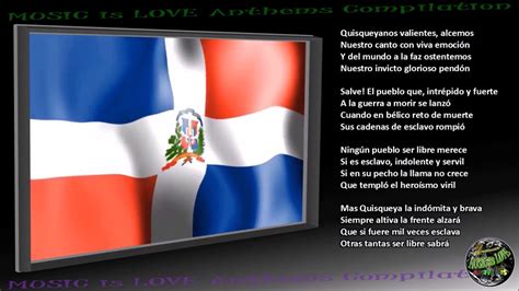 Dominican Republic National Anthem Lyrics