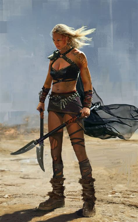Artstation Desert Girl Nana Dhebuadze More On Rhb Rbs In Viking Warrior Woman Warrior