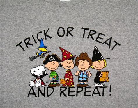 Trick Or Treat And Repeat Charlie Brown Pinterest