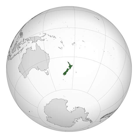 New Zealand Map Of The World Map