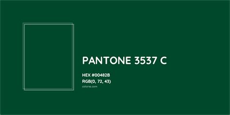 About Pantone 3537 C Color Color Codes Similar Colors And Paints