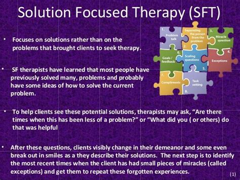 Solution Focused Therapy Ppt