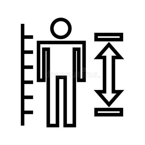 Icône De Mesure De Taille Ou Illustration De Vecteur De Symbole De Signe Disolement Par Logo