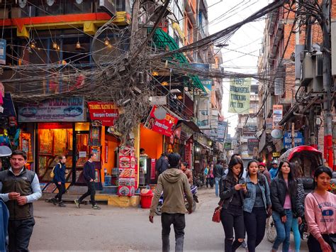 View From The Streets Of Thamel In Kathmandu Nepal Flickr