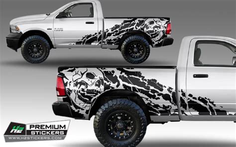 Mud Decals Kit For Truck Bed Decal For Pickup Truck Vinyl Graphics D