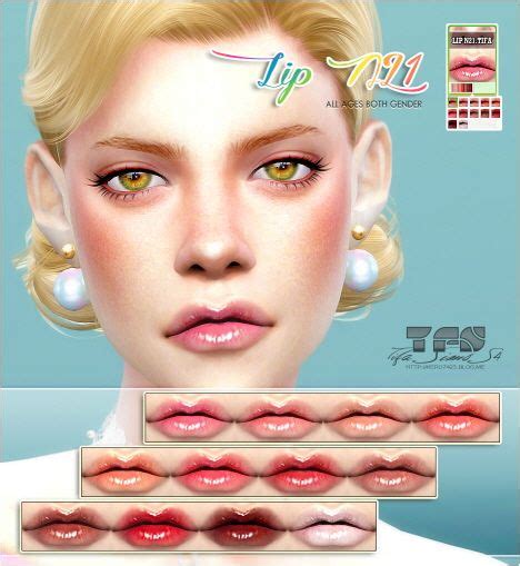 Lana Cc Finds Lipstick № 21 Male And Female By Tifa Sims Sims 4