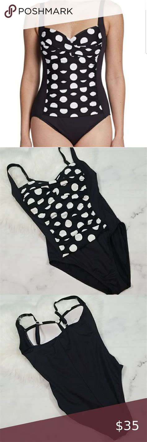 La Blanca Polka Dot One Piece Swimsuit In One Piece Clothes