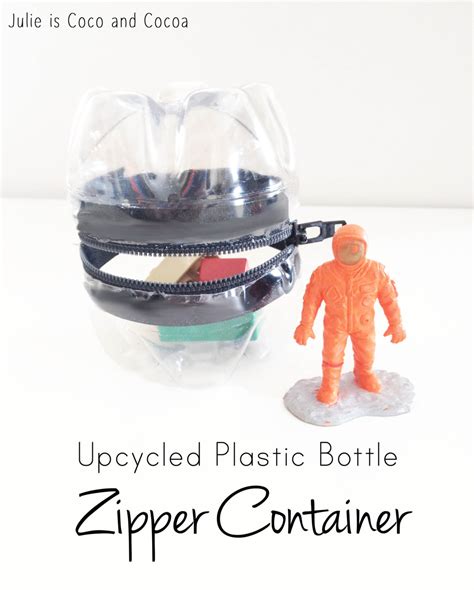 Upcycled Plastic Bottle Zipper Container