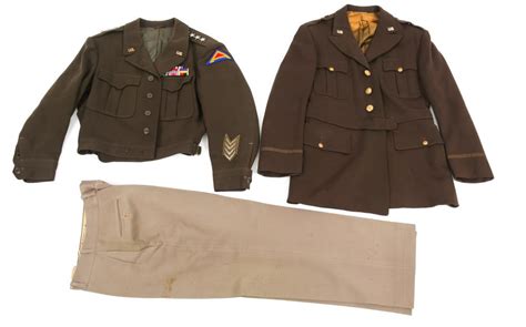 Wwii Us Army Officer Dress Uniform Lot