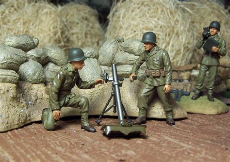 Wwii Plastic Toy Soldiers Mortars