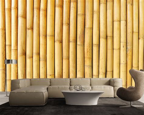Bamboo Wall Background Large Wall Mural Self Adhesive Vinyl Etsy