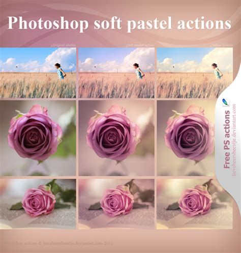 Photoshop Soft Pastel Actions Free Download