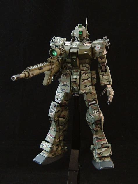 Hguc 1144 Gm Sniper Ii Camo Gundam Pinterest Camo Gundam And