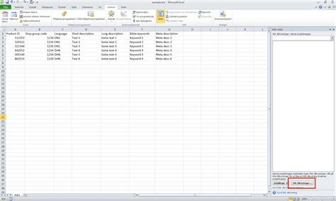 Xml Spreadsheet For Eseller Cloud Support And Docs — Db