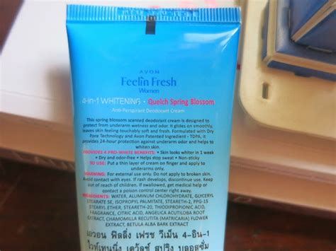 Review Avon Feelin Fresh Quelch 4 In 1 Whitening Anti Persperant
