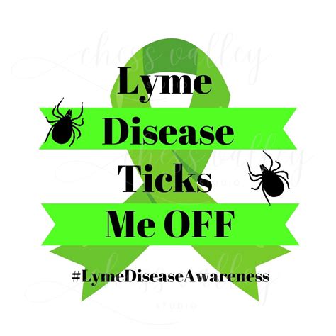 Lyme Disease Ticks Me Off Lyme Disease Digital File Svg Png Jpeg Pdf