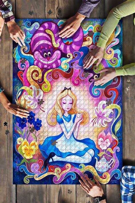 Alice In Wonderland Art Jigsaw Puzzle 99shirt