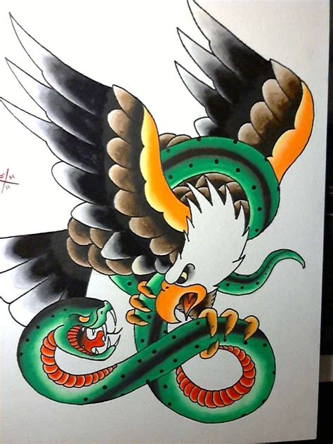 Posts About Eagle And Serpent On Misfitsandheroes Traditional Eagle