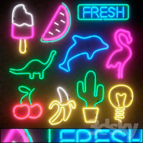 3d Models Download Neon Decor Neon Neon Signs