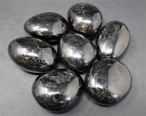 Black Tourmaline Hand Polished Stones Choose How Many Pieces And Size